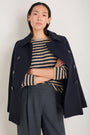 Chrissie Cashmere Jumper - Oat/Charcoal/Metallic Stripe