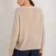 Chrissie Cashmere Jumper - Oat/Ivory Stripe