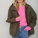 Colette Waterproof Rain Jacket - Olive Green
