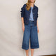 Christie Culotte Jean - Mid Wash