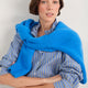 Clemmy Classic Shirt - Mid Blue/Green Stripe