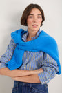 Clemmy Classic Shirt - Mid Blue/Green Stripe