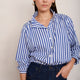 Clemmy Shirt - Blue Stripe