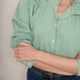 Clemmy Shirt - Green Stripe