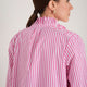 Clemmy Classic Shirt - Raspberry Pink/Ivory Stripe