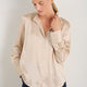 Clemmy Silk Satin Blouse - Oyster