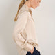 Clemmy Silk Satin Blouse - Oyster