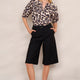Cleo Cotton Culotte - Blue/Black