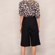 Cleo Cotton Culotte - Blue/Black
