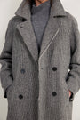 Isla Double Breasted Coat - Check