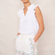 Cora Embroidered Short - White