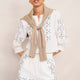 Cora Embroidered Blouse - White