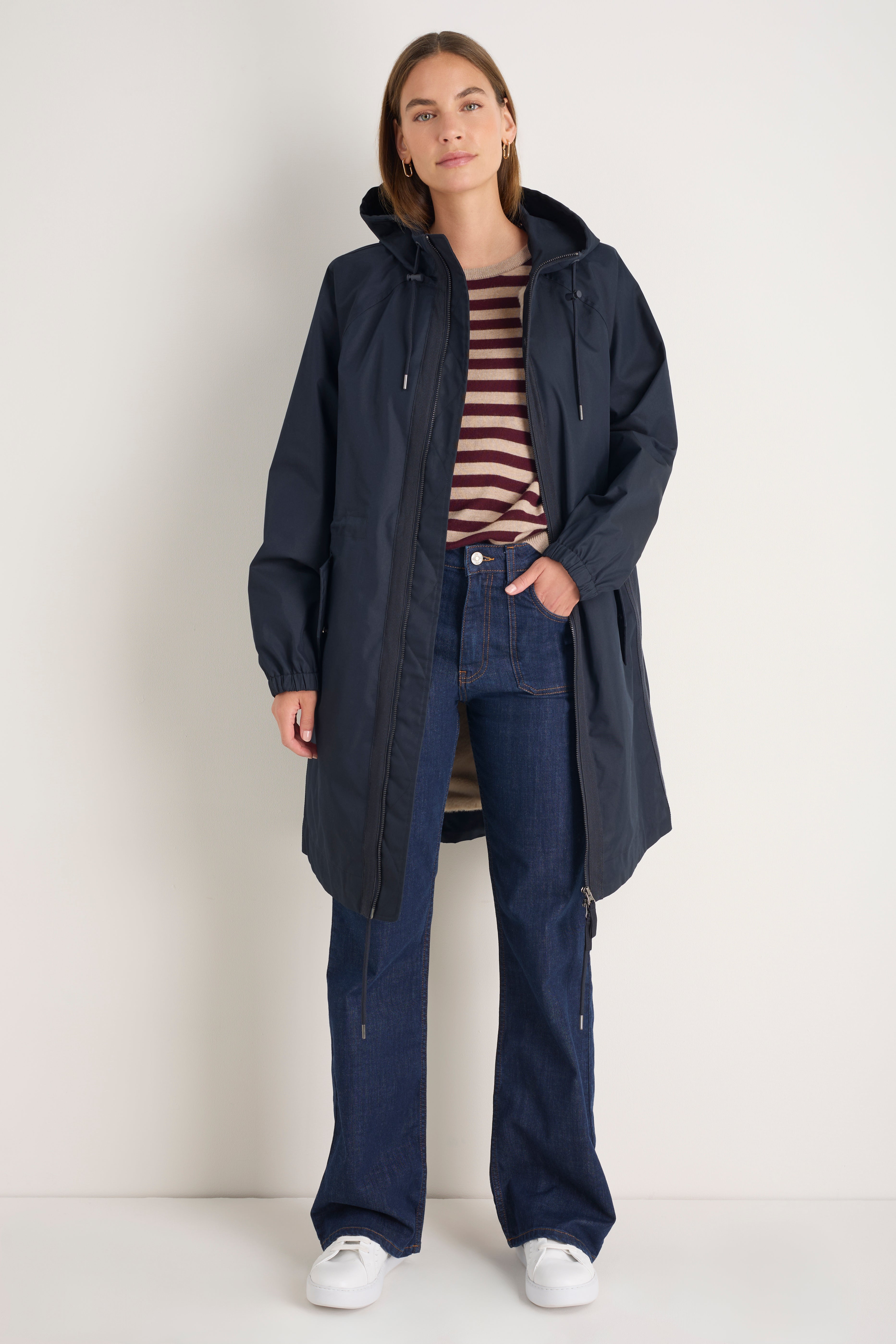 Colette Waterproof 3-In-1 Long Lined Raincoat - Midnight