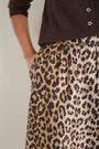 Coral Skirt - Leopard Jacquard