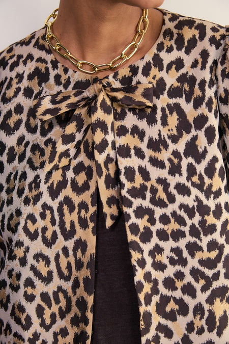 Coral Top - Leopard