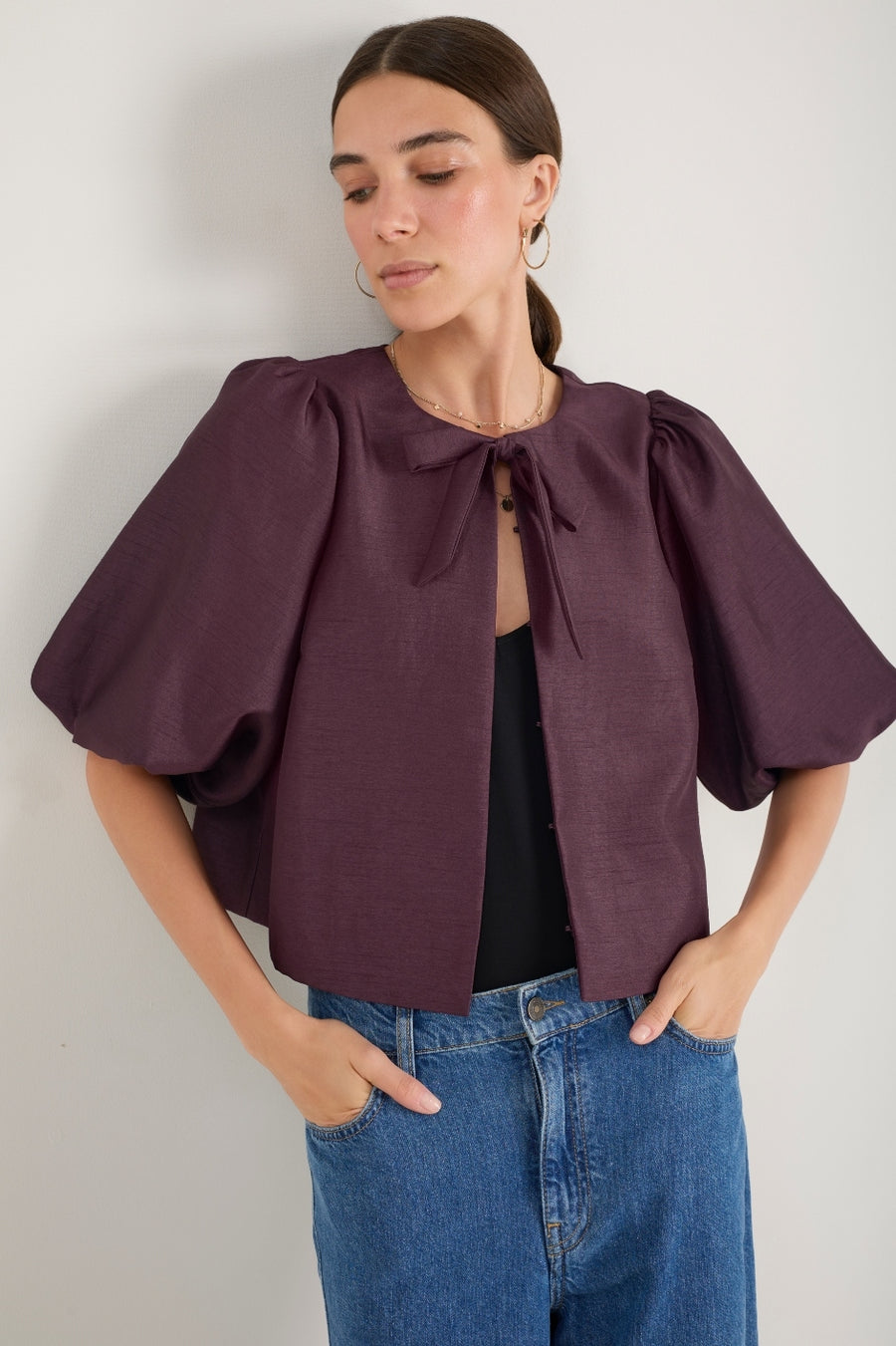 Coral Top - Deep Fig