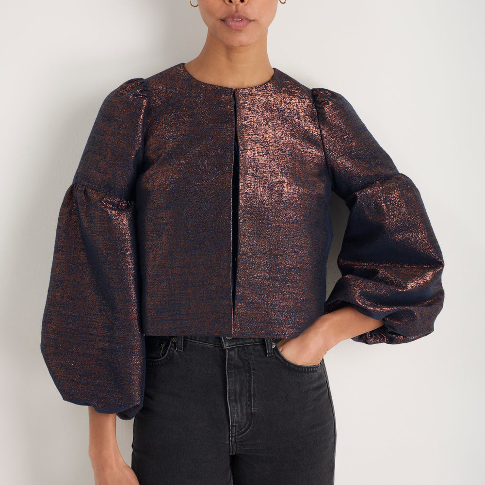 Cosima Jacket - Midnight/Copper Metallic