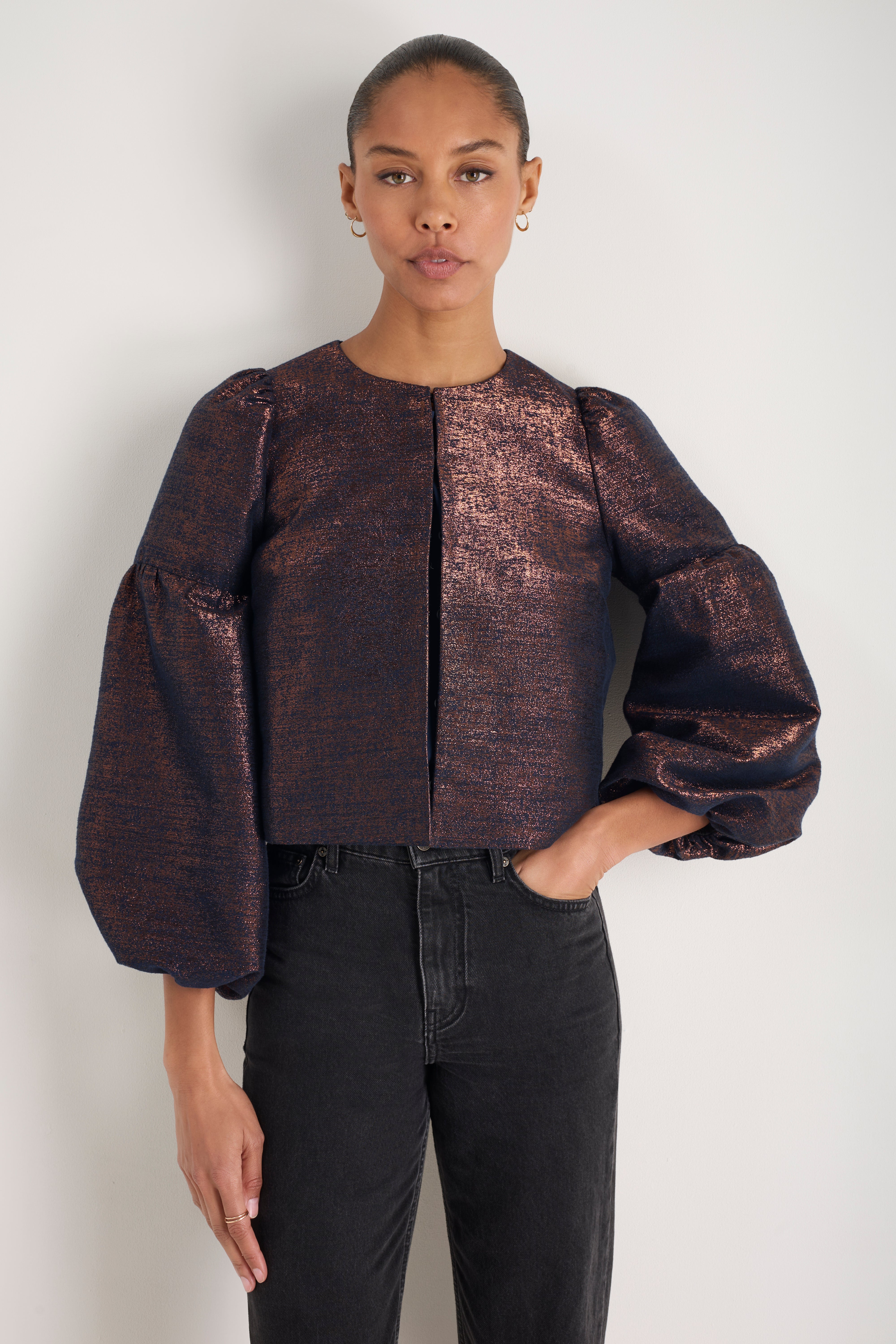 Cosima Jacket - Midnight/Copper Metallic