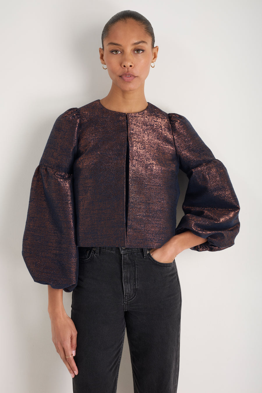 Cosima Jacket - Midnight/Copper Metallic