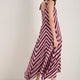 DB X Wyse Hanky Hem Dress - Plum Stripe