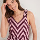 DB X Wyse Hanky Hem Dress - Plum Stripe