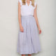 DB X Wyse Linen Skirt - Ivory/Blue Stripe