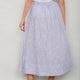 DB X Wyse Linen Skirt - Ivory/Blue Stripe