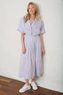 DB X Wyse Linen Shirt - Ivory/Blue Stripe