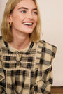 DB X Wyse Cordelia Blouse - Taupe/Black