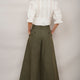 DB X Wyse Pleated Culotte Trouser - Khaki