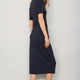 DB X Wyse Jersey Wrap Dress - Midnight