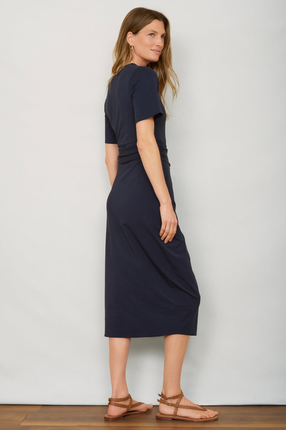 DB X Wyse Jersey Wrap Dress - Midnight