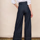DB X Wyse Wide Leg Pleat Jean - Rinse Wash