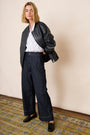 DB X Wyse Wide Leg Pleat Jean - Rinse Wash
