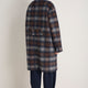 DB x Wyse Cocoon Coat - Brown/Blue Check