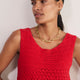 DB x WYSE Crochet Dress - Red