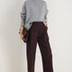 DB x WYSE Wool Blend Pleated Trouser - Cocoa