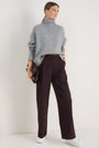 DB x WYSE Wool Blend Pleated Trouser - Cocoa