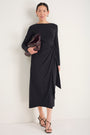 DB x WYSE Wrap Dress - Black