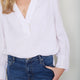 Dakota Linen Blouse - White