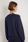 Daphne Knitted Travel Sweat - Midnight