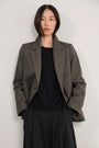 Darcy Blazer - Chocolate Herringbone