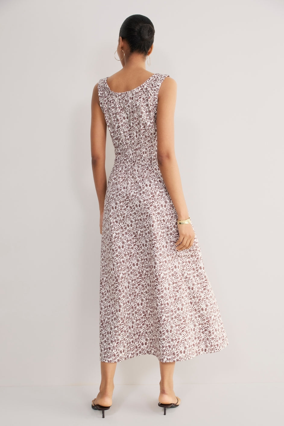 Delilah Dress - Chocolate Daisy Floral