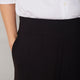 Delphine Cropped Pull On Trouser - Black