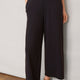 Delphine Cropped Pull On Trouser - Black