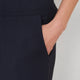 Delphine Cropped Pull On Trouser - Midnight