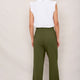 Delphine Pull On Trouser - Moss Green
