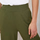 Delphine Pull On Trouser - Moss Green