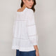 Diandra Square Neck Top - Ivory