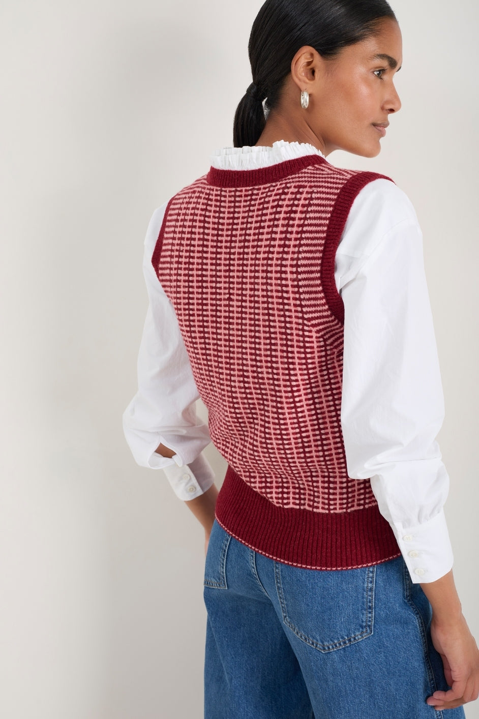 Drew Stitch Tank - Merlot/Dusty Rose